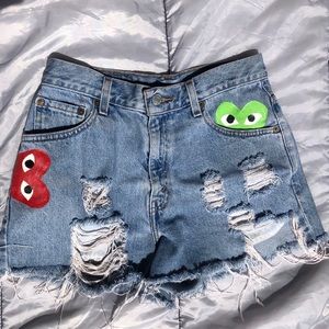 Comme des Garçons Painted Shorts ♥️⭐️